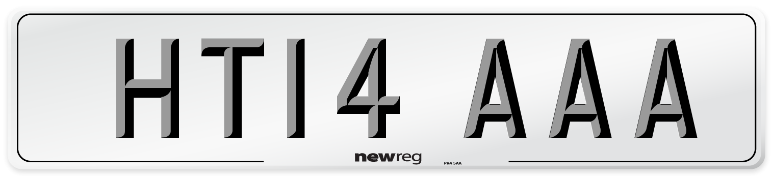 HT14 AAA Number Plate from New Reg